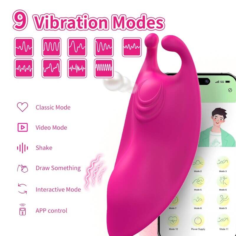 ARMONY - HONEYBEE WEARABLE CALÇAS VIBRADOR G-SPOT FÚCSIA - APLICATIVO GRATUITO Sexshoptuga 