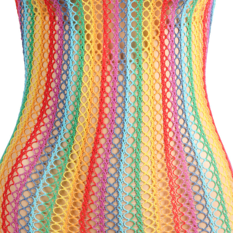 SUBBLIME - 952341 VESTIDO RAINBOW FISHNET TAMANHO ÚNICO Sexshoptuga 