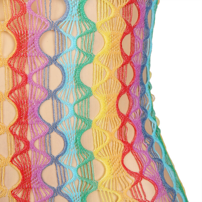 SUBBLIME - 952365 RAINBOW BARE SHOULDER FISHNET VESTIDO TAMANHO ÚNICO Sexshoptuga 