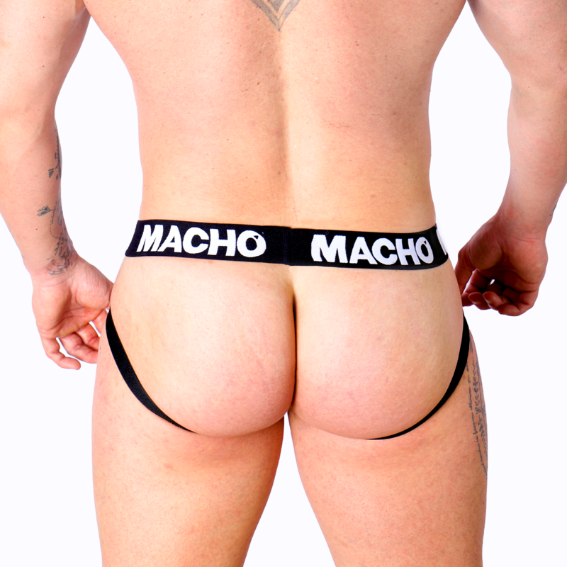 MACHO - MX25NC JOCK COURO PRETO S - Sexshoptuga  Sexshoptuga 