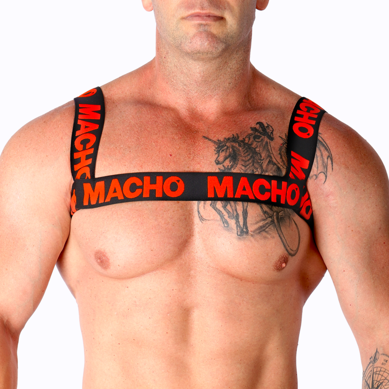 MACHO - ARNÊS DUPLO VERMELHO - Sexshoptuga  Sexshoptuga 