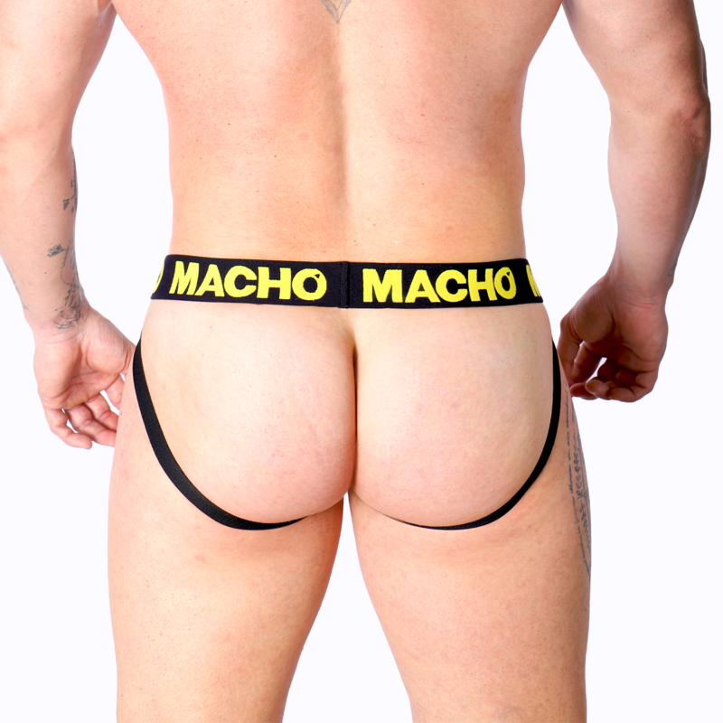 MACHO - MX25A JOCK LYCRA AMARELO S Sexshoptuga 