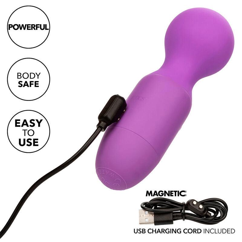 CALEXOTICS - FIRST TIME MASSAGEADOR RECARREGÁVEL 10 VIBRAÇÕES ROXO - Sexshoptuga 