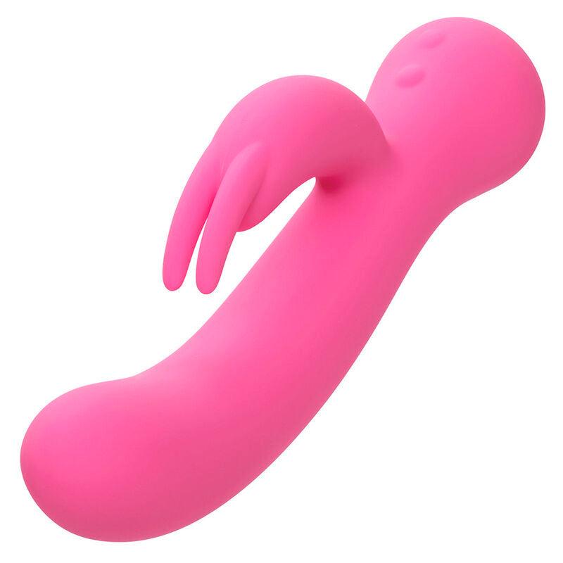 CALEXOTICS - FIRST TIME VIBRADOR COELHO RECARREGÁVEL ROSA - Sexshoptuga 