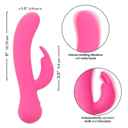 CALEXOTICS - FIRST TIME VIBRADOR COELHO RECARREGÁVEL ROSA - Sexshoptuga 