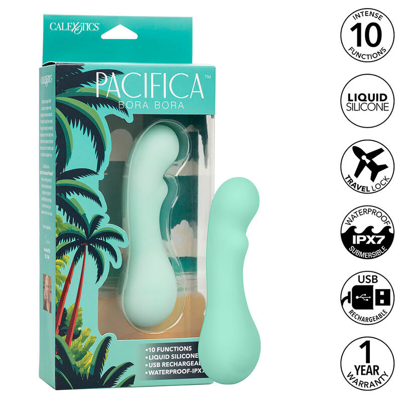 CALEXOTICS - PACIFICA BORA BORA ESTIMULADOR PONTO G 10 VIBRAÇÕES AQUA Sexshoptuga 