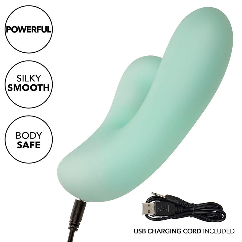 CALEXOTICS - PACIFICA FIJI VIBRADOR E ESTIMULADOR PONTO G 10 VIBRAÇÕES AQUA Sexshoptuga 