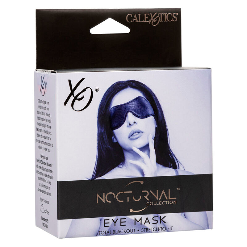 CALEXOTICS - NOCTURNAL MÁSCARA DE OLHOS PVC COURO PRETO Sexshoptuga 