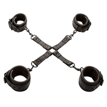 CALEXOTICS - NOCTURNAL CONECTOR HOG TIE CUERO AJUSTÁVEL PRETO Sexshoptuga 