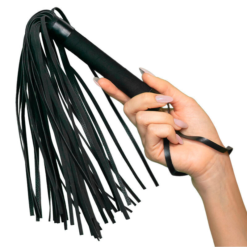 CALEXÓTICOS - NOCTURNAL FLOGGER COURO PRETO Sexshoptuga 