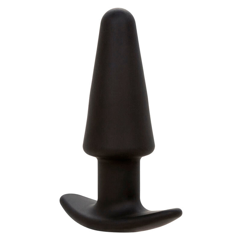 CALEXOTICS - ROCK BOTTOM PLUG ANAL CÔNICO 10 VIBRAÇÕES SILICONE PRETO Sexshoptuga 