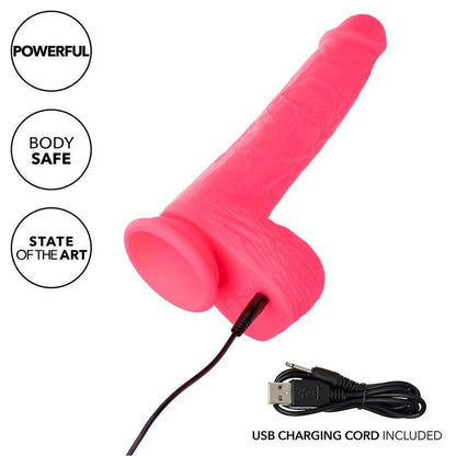 CALEXOTICS - STUDS VIBRADOR REALISTA 10 VIBRAÇÕES ROSA - Sexshoptuga 