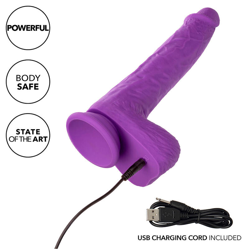 CALEXOTICS - STUDS VIBRADOR ROTATIVO E RECARREGÁVEL 10 VIBRAÇÕES ROXO Sexshoptuga 