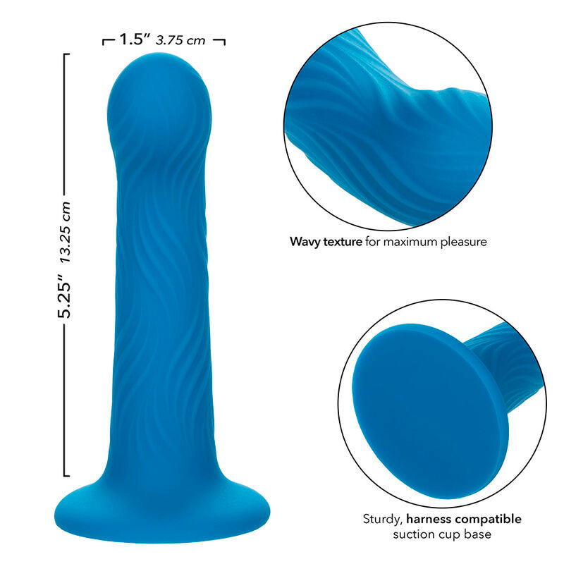 CALEXOTICS - WAVE RIDER RIPPLE ANAL PLUG BLUE