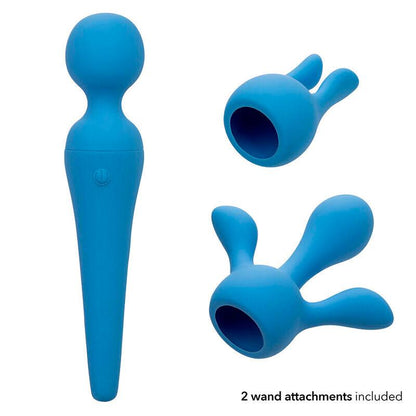 CALEXOTICS - COUTURE KIT VIBRADOR WAND 10 VIBRAÇÕES AZUL - Sexshoptuga 