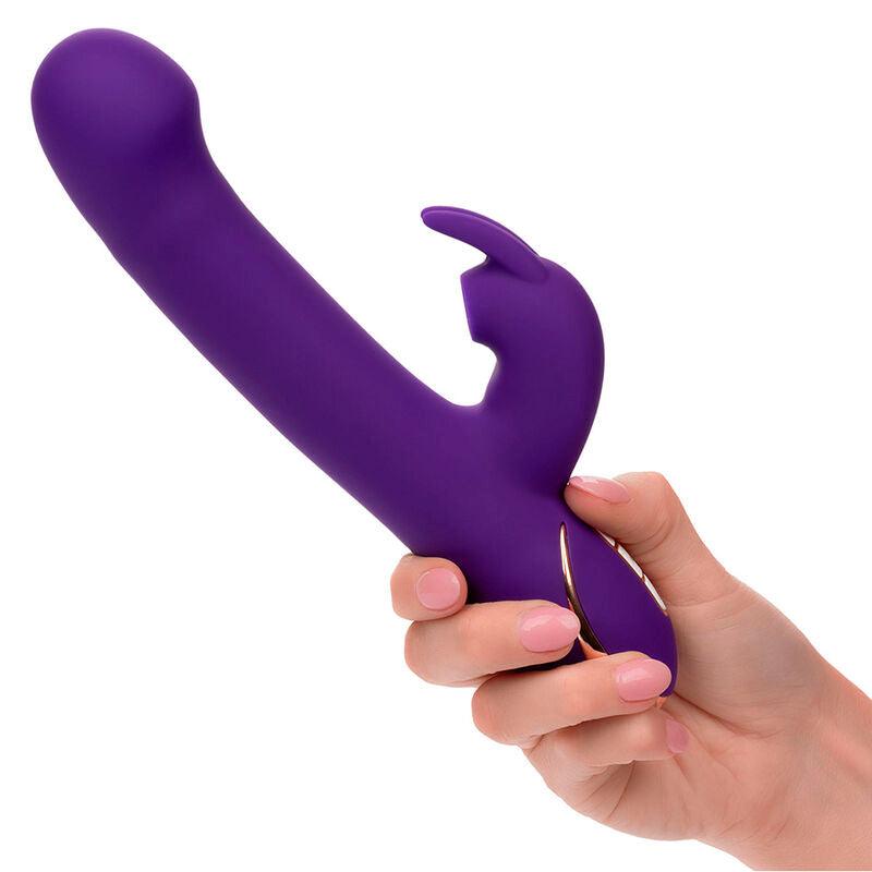 CALEXOTICS - JACK RABBIT VIBRADOR E ESTIMULADOR 7 VIBRAÇÕES E MODO DE SUCÇÕES AZUL - Sexshoptuga 