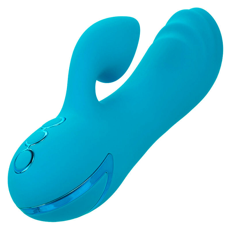 CALEXOTICS - SUNSET BEACH SEDUCER VIBRADOR E ESTIMULADOR 10 FUNÇÕES AZUL Sexshoptuga 