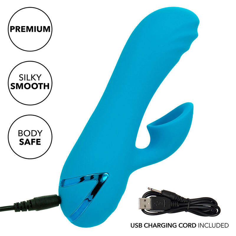 CALEXOTICS - SUNSET BEACH SEDUCER VIBRADOR E ESTIMULADOR 10 FUNÇÕES AZUL Sexshoptuga 