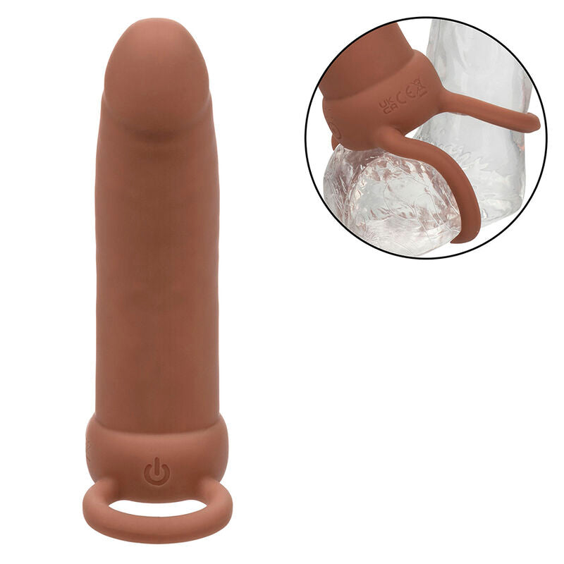 CALEXOTICS - MAXX THICK DUAL PENETRATOR 10 VIBRAÇÕES MARROM Sexshoptuga 