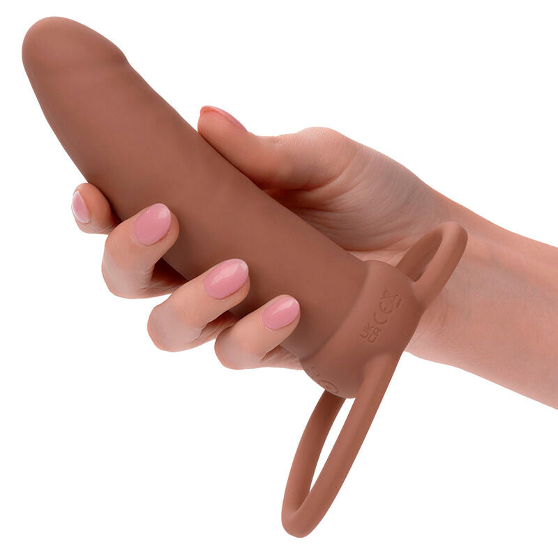 CALEXOTICS - MAXX THICK DUAL PENETRATOR 10 VIBRAÇÕES MARROM Sexshoptuga 