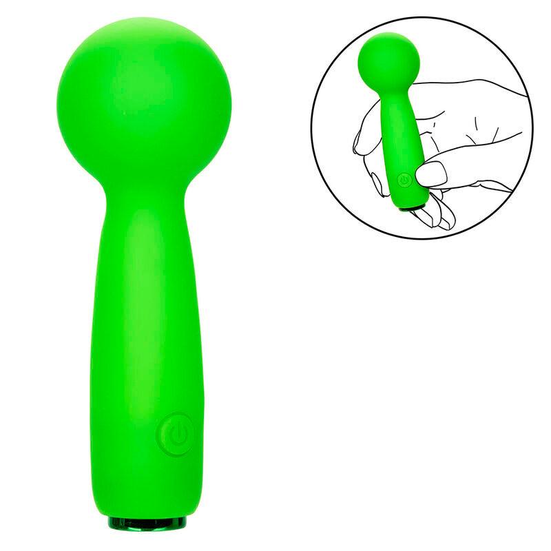 CALEXOTICS - NEON VIBES BUBBLY VIBE O MINI MASSAGEADOR 10 VIBRAÇÕES VERDE - Sexshoptuga 