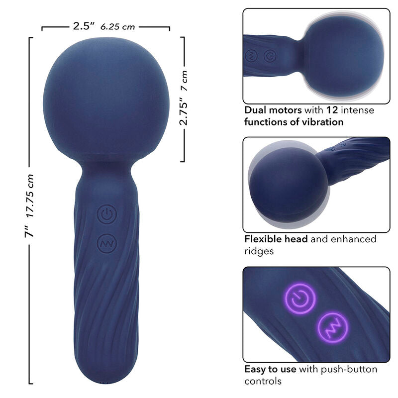 CALEXOTICS - CHARISMA SEDUCTION MASSAGER 12 FUNÇÕES 17,75 CM X 6,25 CM ROXO Sexshoptuga 