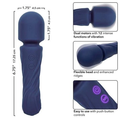 CALEXOTICS - CHARISMA ALLURE MASSAGER DUAL MOTORS 12 FUNÇÕES 17,25 CM X 4,5 CM ROXO - Sexshoptuga 