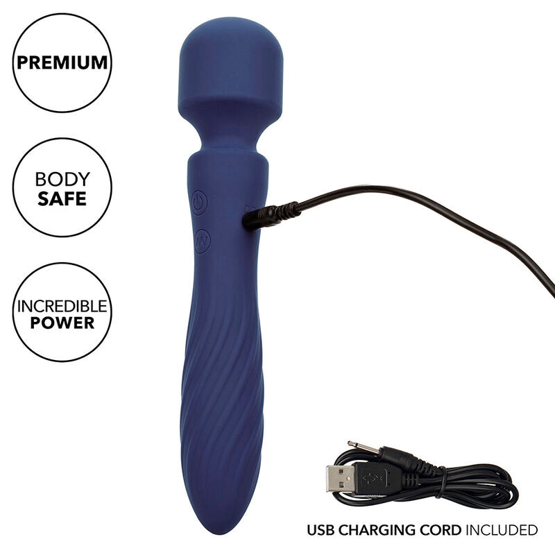 CALEXOTICS - CHARISMA MYSTIQUE MASSAGER DUAL MOTORS 12 FUNÇÕES 20,5 CM X 4,5 CM ROXO Sexshoptuga 