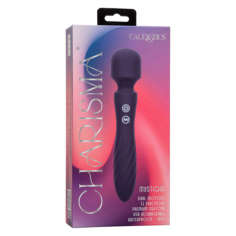 CALEXOTICS - CHARISMA MYSTIQUE MASSAGER DUAL MOTORS 12 FUNÇÕES 20,5 CM X 4,5 CM ROXO Sexshoptuga 