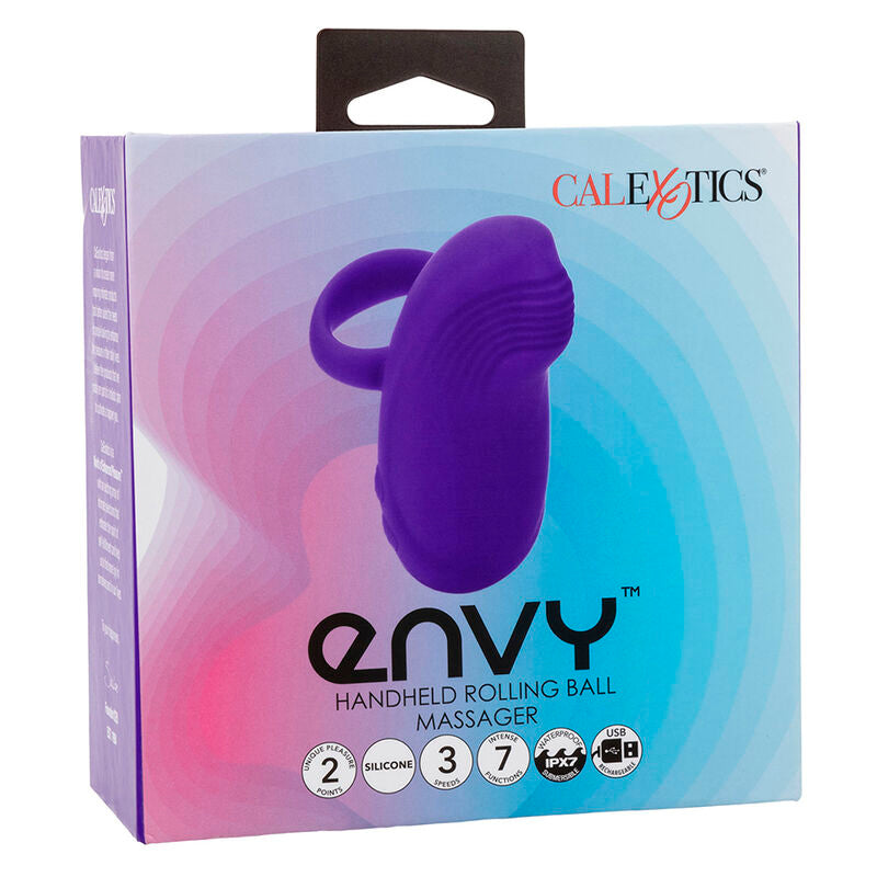 CALEXOTICS - ENVY HANDHELD ROLLING BALL MASSAGER 7 VIBRAÇÕES ROXO Sexshoptuga 