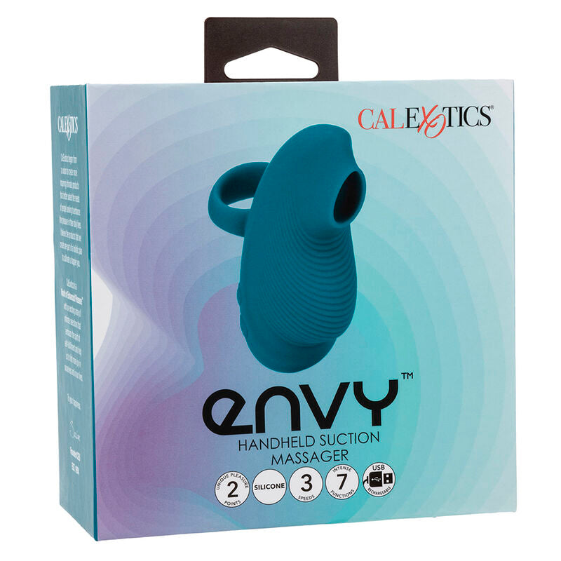 CALEXOTICS - ENVY HANDHELD ROLLING BALL MASSAGER 7 VIBRAÇÕES AZUL Sexshoptuga 