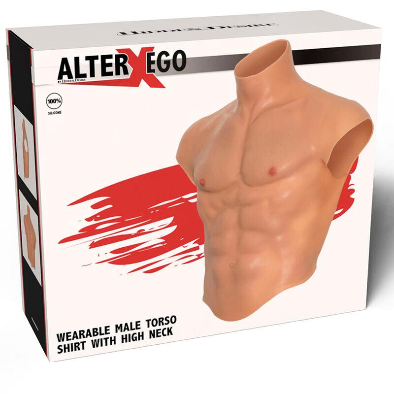 HIDDEN DESIRE - ALTER EGO SILICONE MASCULINO TRONCO CAMISA COM CARNE ABS - Sexshoptuga 