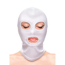 NS NOVELTIES - FETISH &amp; FASHION EYES AND MOUTH WHITE NYLON HOOD Sexshoptuga 