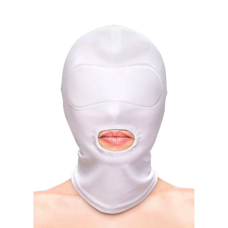 NS NOVELTIES - FETISH &amp; FASHION WHITE NYLON HOOD BOCA