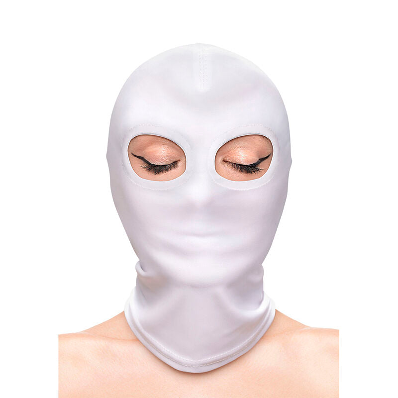 NS NOVELTIES - FETISH &amp; FASHION EYES WHITE NYLON HOOD