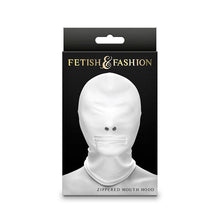 NS NOVELTIES - FETISH &amp; FASHION CLOSED MOUTH ZIPPER HOOD NYLON WHITE Sexshoptuga 