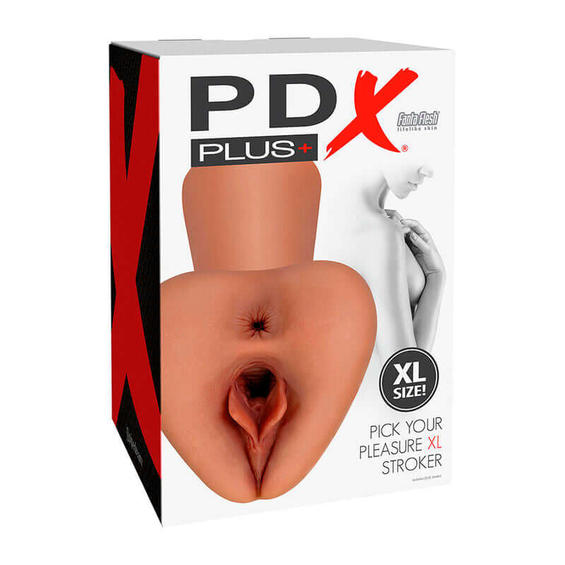 PDX PLUS - PICK YOUR PLEASURE  XL REALISTA STROKER MARROM Sexshoptuga 