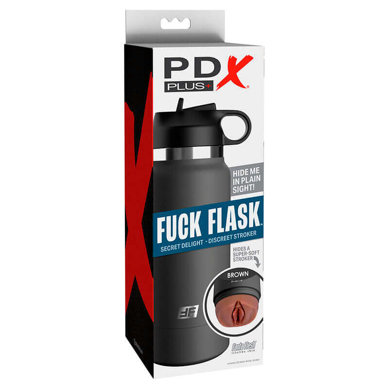 PDX PLUS - FUCK FLASK VAGINE DISCRET STROKER MARROM MODELO 2 Sexshoptuga 