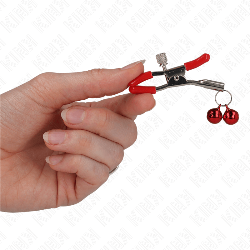 KINK - GRAMPO DE BICO DUPLO VERMELHO VERMELHO 6 CM Sexshoptuga 