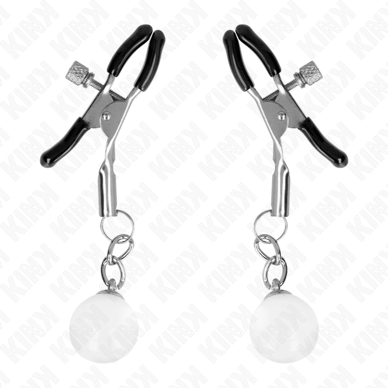 KINK - SILVER GLASS NOZZLE CLAMPS 6 CM Sexshoptuga 