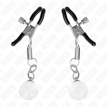 KINK - SILVER GLASS NOZZLE CLAMPS 6 CM Sexshoptuga 