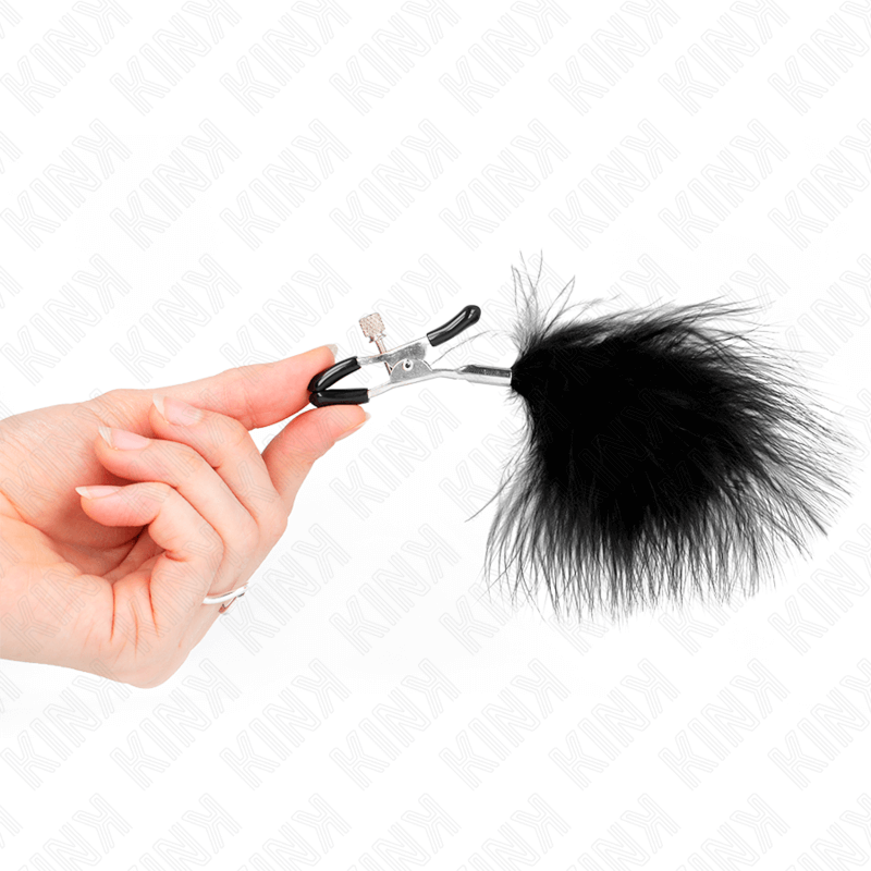 KINK - BLACK 7 CM FEATHER CLIP FOR NIBS Sexshoptuga 