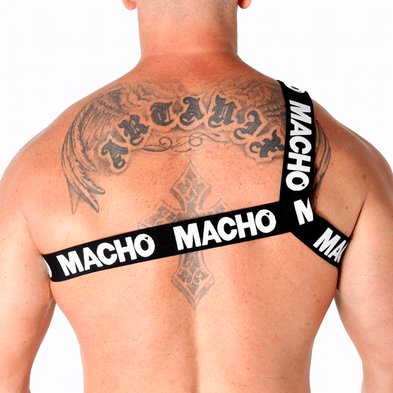 MACHO - ARNÊS ROMANO BRANCO S/M Sexshoptuga 