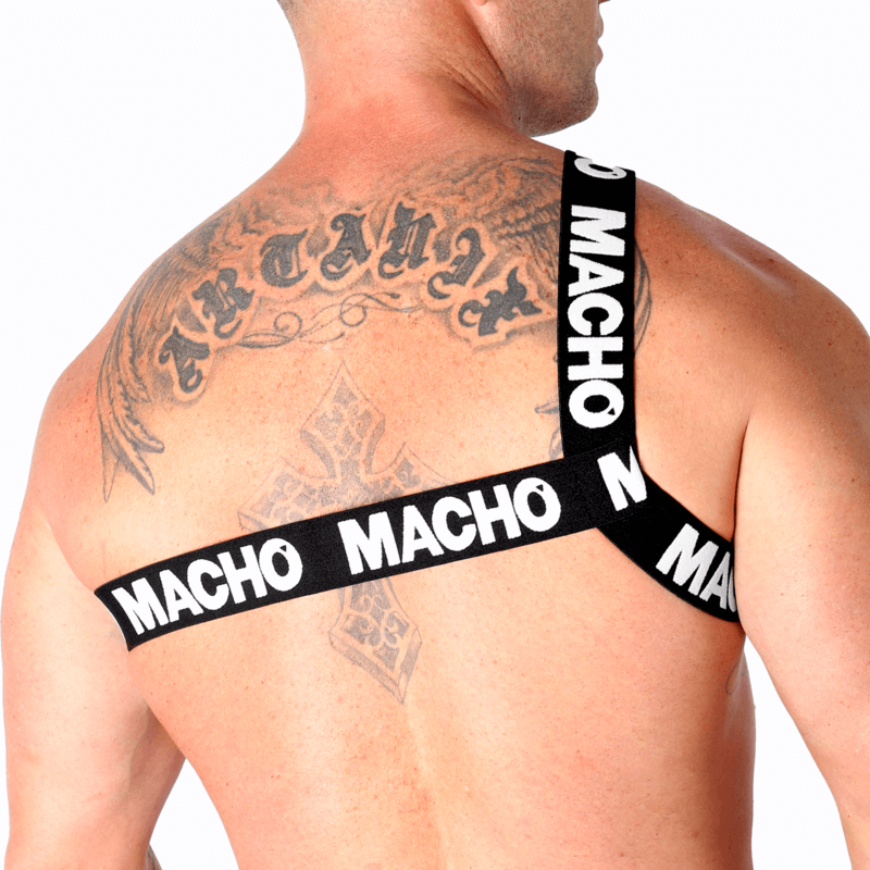 MACHO - ARNÊS ROMANO BRANCO S/M Sexshoptuga 