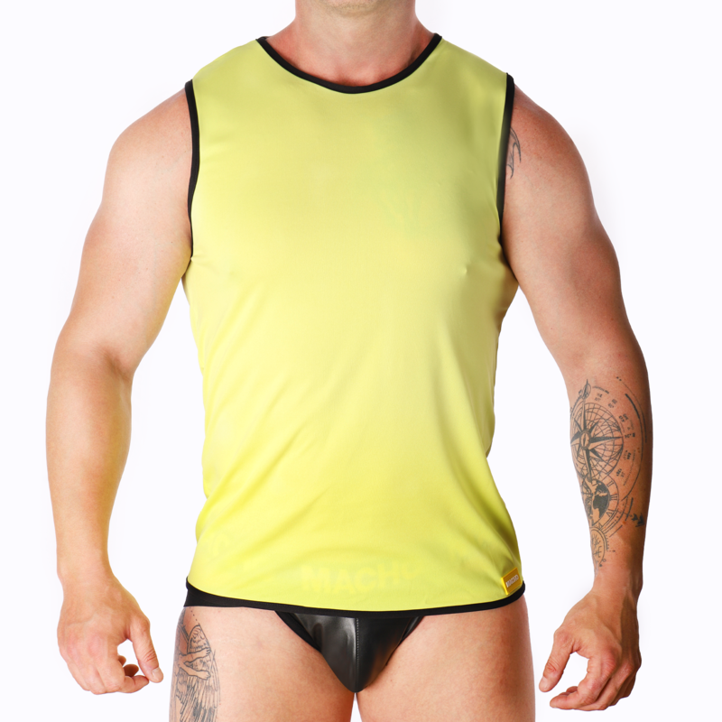 MACHO - T-SHIRT AMARELO S/M - Sexshoptuga  Sexshoptuga 