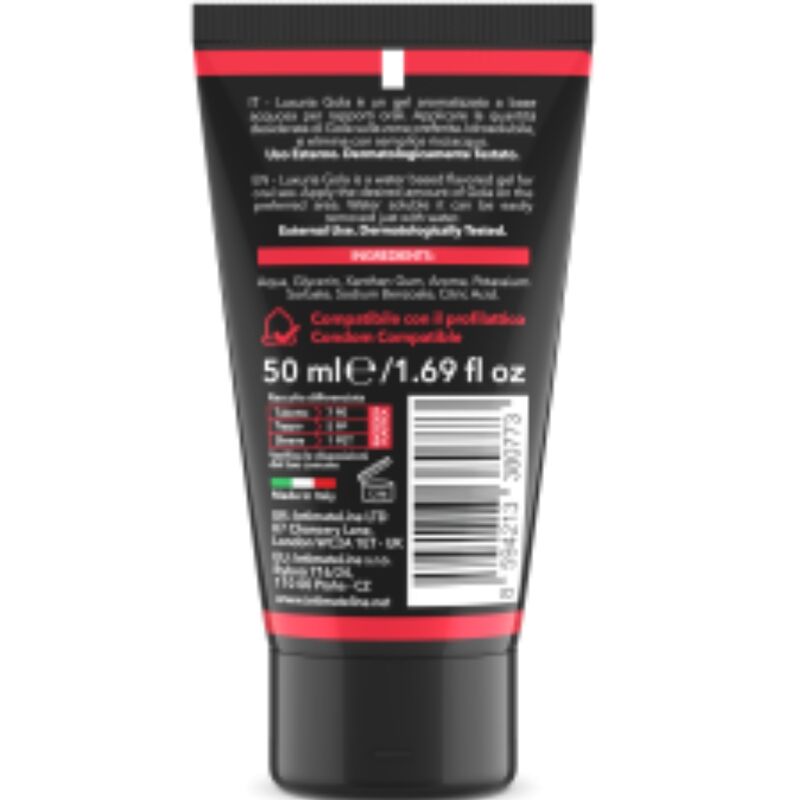 INTIMATELINE LUXURIA - SEXO ORAL GEL SABOR MORANGO 50 ML - Sexshoptuga  Sexshoptuga 