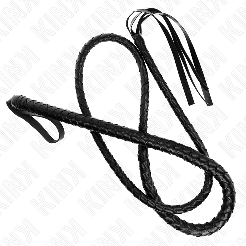 KINK - CHICOTE DE SERPENTE PRETO LONGO 210 CM Sexshoptuga 