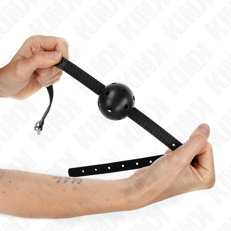 KINK - SIMPLICITY BLACK BREATHABLE BALL 4.5 CM GAG 62 x 1.5 CM Sexshoptuga 