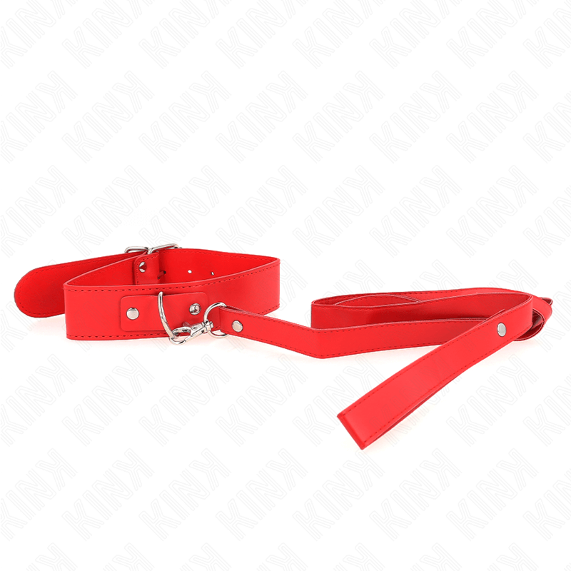 KINK - COLAR COM CINTO 116 CM ALÇA ROJO AJUSTÁVEL 32-50 CM X 8 CM Sexshoptuga 