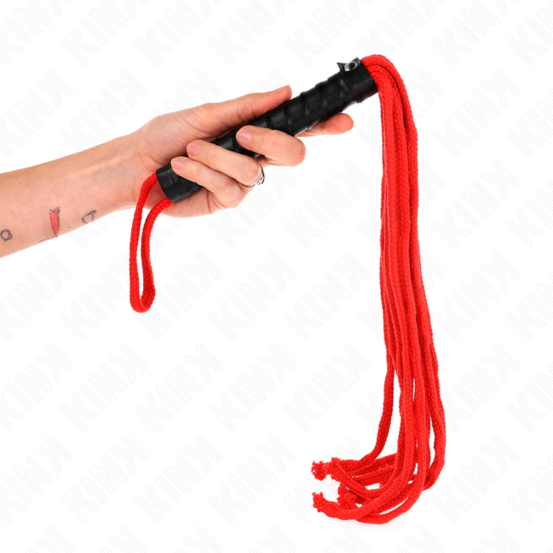 KINK - CHICOTE DE CORDA ROJO 56 CM Sexshoptuga 